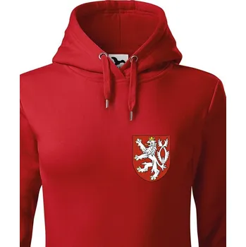 Dámská mikina Dámská mikina Český lev, Barva Červená, Velikost M, Canvas Dámská mikina Bezvatriko.cz 1631