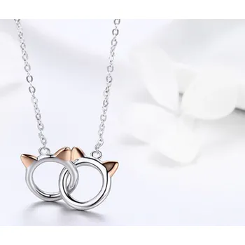 Náhrdelník For Silver Náhrdelník Double Cats - Stříbro 925