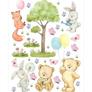 Samolepící dekorace Samolepka na zeď MEDVÍDEK 65 x 85 cm DK792 - 006