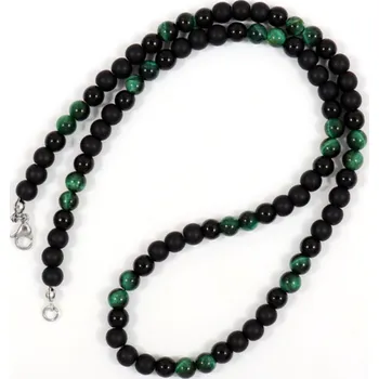 Náhrdelník B-TOP Pánský choker náhrdelník z přírodních korálků Typ: Typ 3