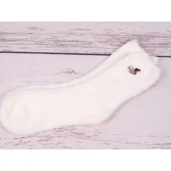 Dámské ponožky Ponožky Kuschel Soxx peříčko hebké smetanové s veverkou uni vel. velikosti ponožek: 23-28 ( EUR vel. 35-42)