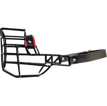 Náhubek pro psa Náhubek černý/kůže pitbul, labrador, čau čau, staford - fena