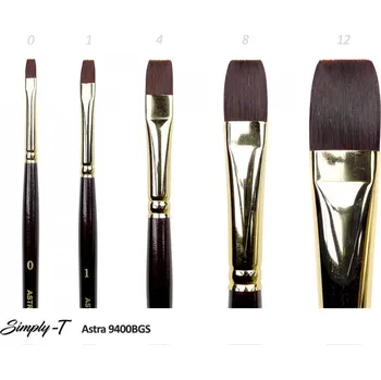 Umělecký štětec Štětec Simply-T Astra Short - Bright Velikost štětce: 8