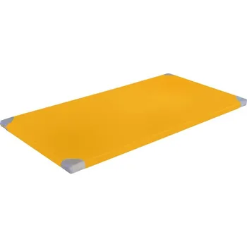 Gymnastika BERGER – HUCK Žíněnka Classic 200x125x8 cm, RG 120, žlutá, kožené rohy
