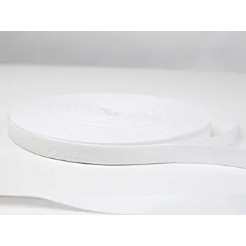 Šňůra na prádlo Snový svět Bavlněná keprovka - bílá (1101) - 10 mm