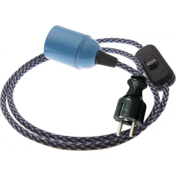 Příslušenství pro svítidlo Textilní kabel Sprinkled 39 s objímkou, vypínačem a vidlicí