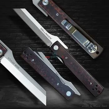 lovecký nůž Lovecký zavírací nůž HIGONOKAMI SnakeWood M390 POWDER STEEL