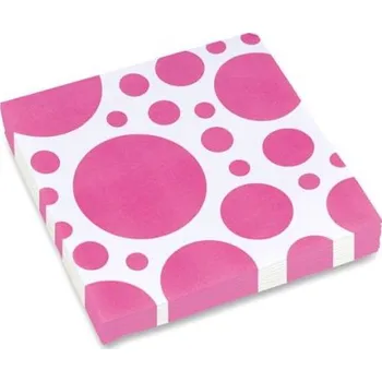 Papírový kapesník Papírové ubrousky růžové 20ks