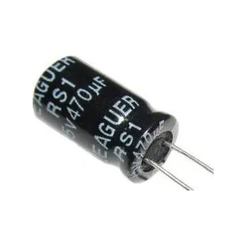 Kondenzátor 470u/25V 105 8x14x5mm, elektrolyt.kondenzátor radiální