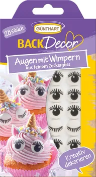 Jedlá dekorace na dort Günthart Oči na cupcaky 28 ks