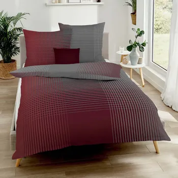Povlečení Kaeppel | Prodloužené povlečení Master rubín 140x220, 70x90 - makosatén