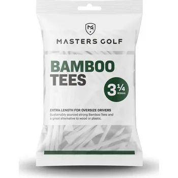 Masters bamboo tees dřevěná golfová týčka 3 1/4 83mm bílá 15 kusů