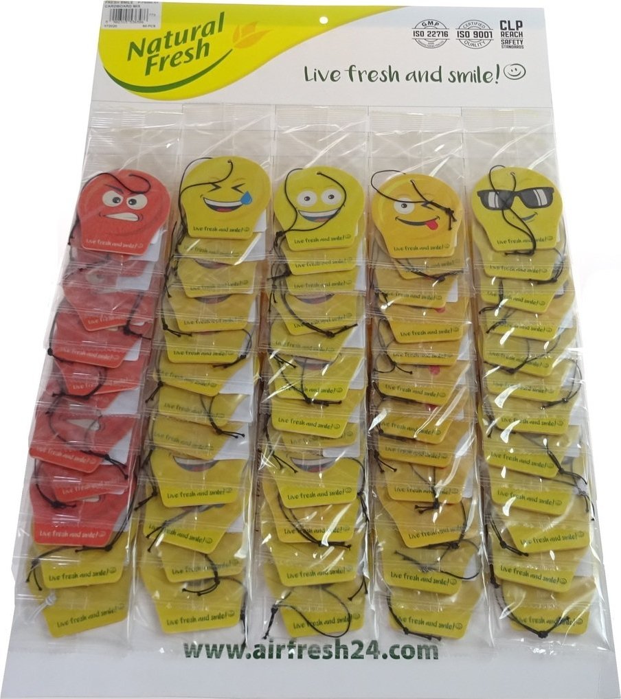 Natural Fresh vůně do auta Fresh Smile Mix 60 ks - Zbozi.cz
