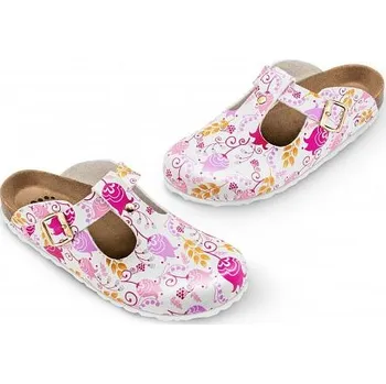 Dámská zdravotní obuv Zdravotní obuv Forcare 103013, barva bílá, potisk růže
