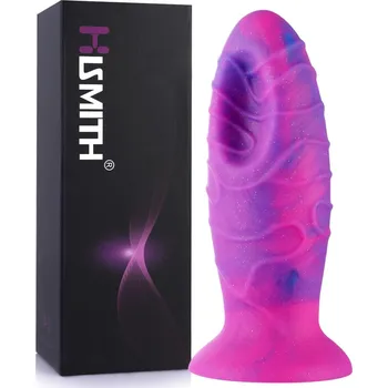 Dildo HiSmith HSD18 Huge Dragon Egg Dildo Suction Cup 9.96" Purple-Pink