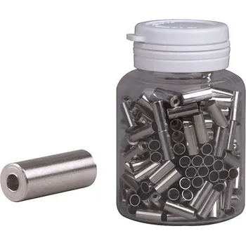 Lanko pro jízdní kolo Koncovka bovdenu 4 mm AL CNC soustružená stříbrná