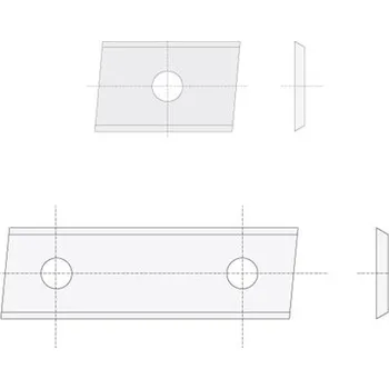 IGM N014 Žiletka tvrdokovová Z2 zkosená - 50x12x1,5 LaminoMDF L