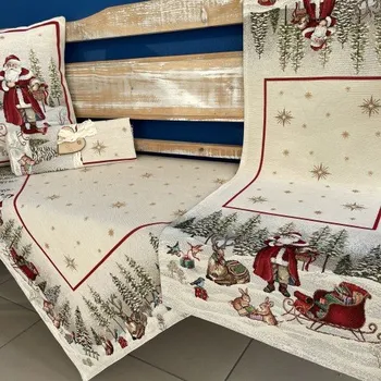 ubrus Tegatex Gobelínový ubrus AKCE - Santa Claus se sáněmi 40*100 cm