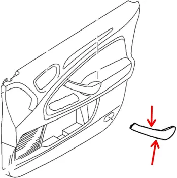 Oprava karosérie Levostranný kryt opěrky Ford Mondeo (chrom)