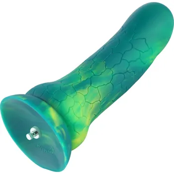 Dildo HiSmith HSA118 Crack Wax Gourd Silicone Dildo KlicLok 9.5" Green