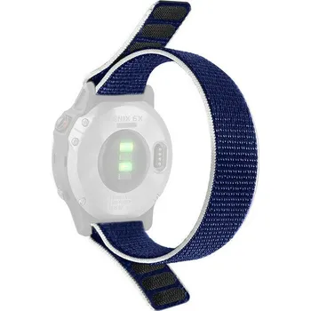 Řemínek na hodinky Nylonový řemínek Ricardo 20mm (pro Garmin Fenix 8/7S/6S (43mm), aj.), modrý V1, provlékací