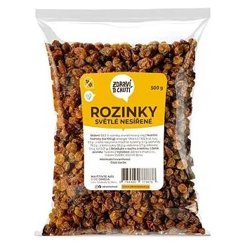 Sušená potravina Rozinky světlé nesířené 500 g Zdraví s chutí