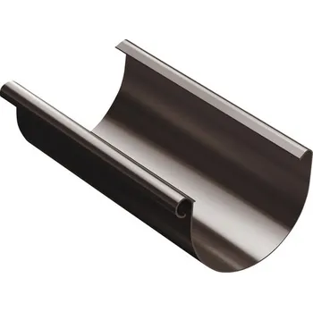 okap Okapový žlab PRECIT Ø 125 mm plastový délka 4000 mm hnědý