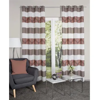 Garnýž Home Wohnideen hotový závěs 53793 SUSA&nbsp;6005 seda&nbsp;245x140 cm (v x s)