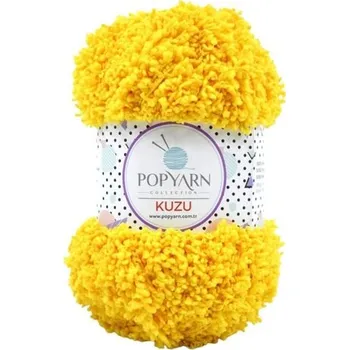 Příze POPYARN Příze Kuzu B11 - žlutá, 100g 100m
