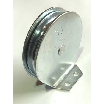 Horolezectví Kladka 90mm k přišroubování přírubou, ocel, Zn.