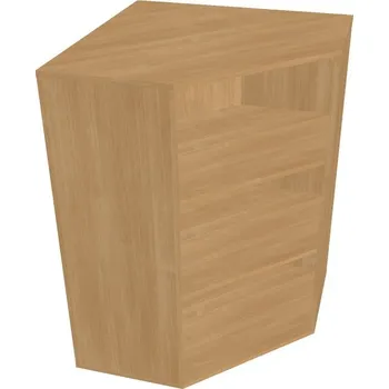 Kancelářský vozík HOBIS skříň vnitřní roh - DRV 3, dub + doprava zdarma