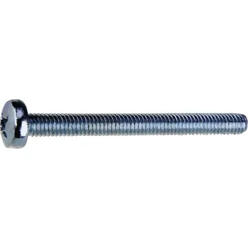 Šroub Metrický šroub válcová hlava zakulacená M4x16 PH, zinek bílý,1000ks