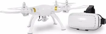 Dron Dron T70VR s živým přenosem obrazu 3D VR brýlí bílý