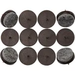 Podložka s plstí na hřebíku - průměr 24mm - 12ks VOREL