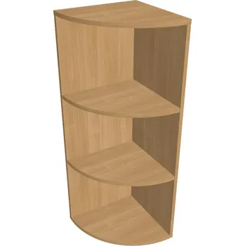 Kancelářský vozík HOBIS skříň vnější roh levý - DR 3 L, dub + doprava zdarma