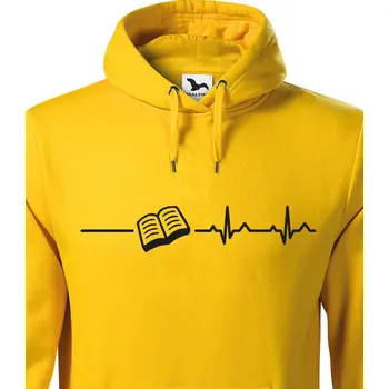 Pánská mikina Pánská mikina pro milovníky knížek a četby, Barva Žlutá, Velikost M, Canvas Pánská mikina Bezvatriko.cz 0269