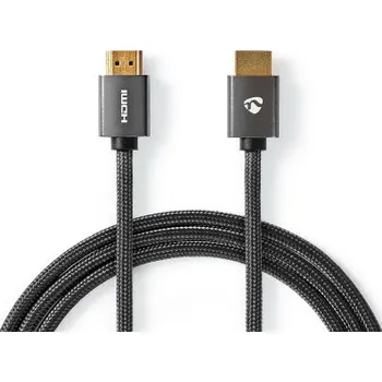 Video kabel High Speed HDMI™ kabel s Ethernetem | Konektor HDMI ™ | Konektor HDMI ™ | 4K@60Hz | ARC | 18 Gbps | 0.50 m | Kulatý | Bavlna | Šed