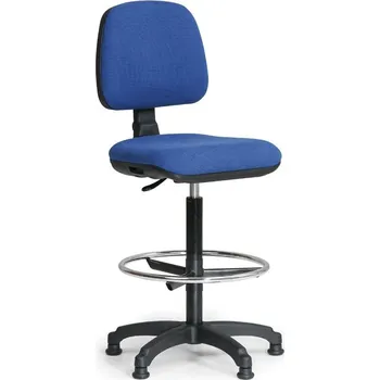 Kancelářská židle s opěrným kruhem KZ 9605-modrá/KP