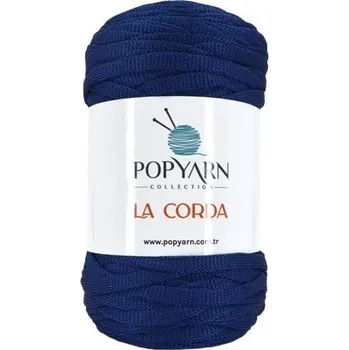 Příze POPYARN Příze La Corda B121 - modrá, 250g 225m