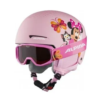 Cyklistická přilba Alpina Zupo set Disney minnie mouse XS (48-52 cm); Růžová helma, brýle + DÁREK DLE VÝBĚRU!