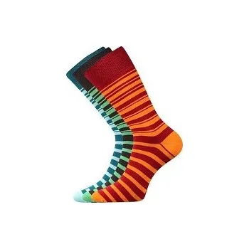 Pánské ponožky WEAREL 009 společenské ponožky Lonka - balení 3 páry Mix barev 26-28 (39-42)