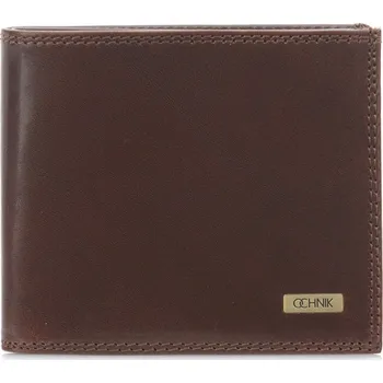 Peněženka PÁNSKÁ KOŽENÁ PENĚŽENKA - HNĚDÁ (OCHNIK.PL-106)