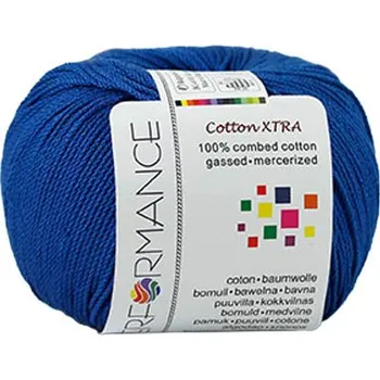 Příze Performance Bavlněná příze Cotton Xtra 98 - modrá 50g 150m