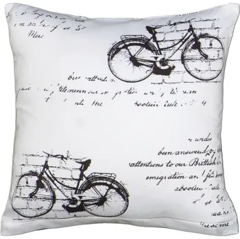 Polštář SCANquilt povlak SATÉN PLUS velo bíločerná 40 x 40 cm