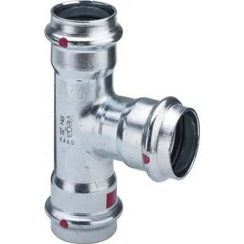 Lisovací T-kus redukovaný Prestabo d 22 × 18 × 22, Viega 558703, model 1118