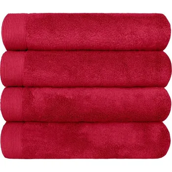 Bytový textil SCANquilt modalový ručník MODAL SOFT červená osuška 70 x 140 cm