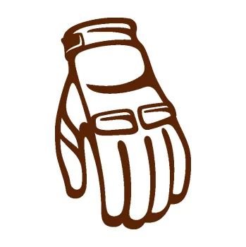 Samolepící dekorace SAMOLEPKA Motorkářské rukavice 001 pravá (15 - hnědá) NA AUTO, NÁLEPKA, FÓLIE, POLEP, TUNING, VLASTNÍ TEXT, TISK, AUTOSAMOLEPKY.cz, POLEPY, OBRÁZEK, LOGO, SAMOLEPKY