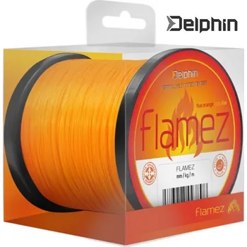 Vlasec Delphin FLAMEZ oranžový 1200 m průměr: 0,28 mm