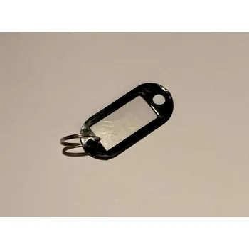 Rozlišovač na klíče s kroužkem - černý