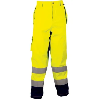 montérky Reflexní pracovní kalhoty Cofra REFLEX Barva: Reflexní žlutá, Velikost: 60